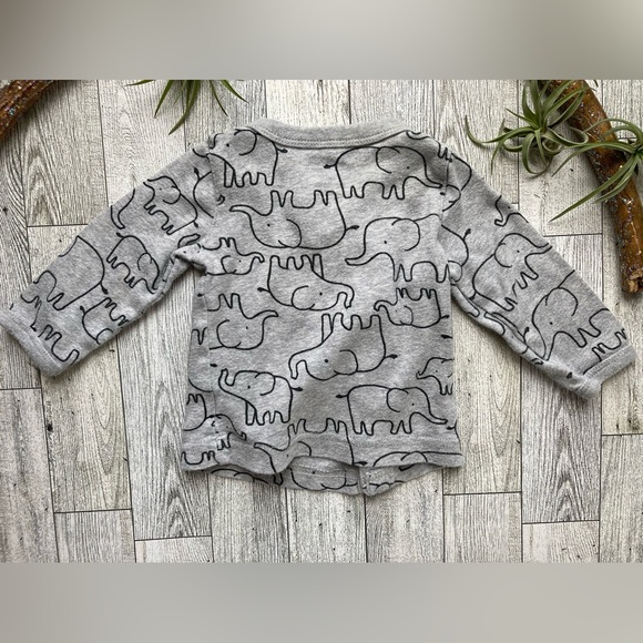 Carter's Button Down Cotton Elephant Shirt - Picture 3 of 4